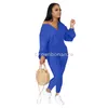 Designer Jumpsuits Vrouwen Herfst Winter Bodycon Rompertjes Lange Mouw Effen Jumpsuits Een Stuk Outfits Skinny Overalls Losse Broek Casual Groothandel Kleding