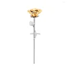 Chains IJU002 Stainless Steel Cremation Leaf Gold Flower With Box Souvenir Multi Colorful Real Gray