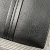 Borsa tote alla moda con valigetta semplice Borsa da uomo in pelle con logo in metallo nero