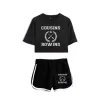 The Summer I Turned Pretty Team Jeremiah Ensembles d'été pour femmes Crop Top Shorts Tenues deux pièces Casual Ladies Survêtement Sportwear