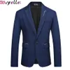 Męskie garnitury Blazers Men Blazer Jacket Slim Fit Business Casual Stylish Strased for Coat Masculino 5xL1286B