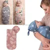 Sacos de dormir Bolsa de envoltura para bebé Manta linda con sombrero Swaddle Set Born Antishock Toalla suave para la piel Regalos infantiles 230404