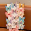 Hair Clips 6Pc/lot Colorful Butterfly For Girls Sweet Kids Hairpins Barrette Summer Headwear Accessories