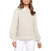 Pulls pour femmes 2023 col rond manches longues décontracté ample côtelé tricot solide doux pull pull hauts