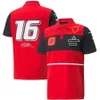 2022-2024 Formule 1 T-shirt de l'équipe rouge F1 Racing hommes T-shirt Fans décontracté marque polos été voiture Jersey chemises personnalisées