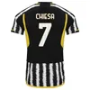 Tifosi giocatore maglie da calcio 23 24 casa lontano MILIK DI MARIA VLAHOVIC KEAN POGBA CHIESA McKENNIE LOCATELLI maglia da calcio 2023 2024 Kit uomo e bambino unifor JUvEntUs