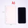 40 sheets Notepads Paper A5 A6 Notebook Index Divider For Daily Planner Colorful Card Papers 6 Holes School Supplies