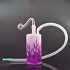 10 mm femmina fumante fumatori di bong spessi spesse da 10 mm in vetro da olio in vetro bongs tamponare piattano d'olio giaccino con tubo di bruciatore di olio di vetro maschile e tubo