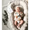 Ensembles de literie nid de couchage amovible pour lit de bébé berceau avec oreiller voyage parc lit bébé enfant en bas âge berceau matelas 230404