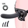 Dildos/Dongs Strapon Prostate Massager Sex toy for Women Lesbian Penis With Suction Cup Harness Anal Plug Female Masturbation 230404