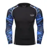 Mäns badkläder Mens Quickdrry långärmad kompression Swim Shirt Upf 50 Sun Protection Rash Guard Water Sports Snorkling Diving 230403