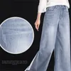 Women's Jeans Casual bleached wide leg jeans women's high waist oversized 34 bag denim Trousers Korean fashion Tassels loose straight Vaqueros 230404