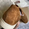 LP-Loafer, luxuriöse Wildleder-Kleiderschuhe, Walk-Charms, Wildleder-Mokassins, Aprikose, echtes Leder, Herren-Damen, lässige Slip-on-Flats, flache Designer-Schuhe, PIANA-Fabrikschuhe