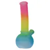 7.8インチビーカーベースBong Hookah Bongs Gradient Rainbow Water Pipes for Smoking Glass