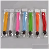 Nouveauté Éclairage LED Light Up Lanyard Porte-clés ID Porte-clés 3 Modes Clignotant Corde Suspendue 7 Couleurs Drop Livraison Lumières Dhhnw Dh7Jy