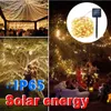 Nieuwheid verlichting LED ZONDELLIJK Licht Outdoor Waterdichte Fairy Garland String Lichten Kerstfeest Tuin Solar Lamp Decoratie 7/12/22/32 M P230403