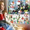 Kerstversiering Sneeuwvlok Raamstickers Stickers Kerstman Rendieren Stickers Voor Glazen Ramen Dubbelzijdig Statisch Dag Thuis School Uit Amzbl