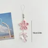 Porte-clés perles de couleur nuages glands lanière de téléphone femme pendentif perlé accessoires paquet décoration livraison directe