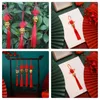 Gartendekorationen, 6 Stück, Jahr, chinesisches Festival, hängende Ornamente, Auto-Anhänger