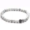 Strand Stone Beads & Zircon Ball Healing Balance Buddha Bracelet For Women And Men Lava Yoga Reiki Prayer Bijoux Valentine Gift