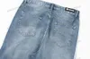 Xinxinbuy Men Men Designer Pant Sport Paris Paris Boczna wstążka szerokie nogi jeansy jeansy jeansowe wiosna letnie spodne