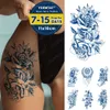 5 PC Temporary Tattoos Juice Ink Tattoos Body Art Lasting Waterproof Temporary Tattoo Sticker Rose Flower Pearl Tatoo Arm Fake Butterfly Peony Tatto Z0403