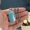 Collares colgantes 5 unids venta al por mayor piedra natural cristal ágata turquesa encanto collar neutral estilo minimalista accesorios de joyería regalo