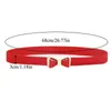 Bälten Kvinnor damer Elastic Bow Wide/Thin Stretch Wrap Buckle Midjeband Midjebälte Band Lamer Fashion Belt Belt Z0404