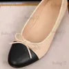 Dress Woman Basic Pump 2023 Obcasy baletowe dwa kolorowe szwy obcasowe Bow Work But Fashion Party Buty Buty Pumps T231104