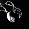 Hanger Kettingen Yin Yang Ketting Matching Voor Chi Vriendschap Paar Hals Ketting Sleutelbeen Vrienden Dropship