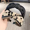 Modedesigner pannband hårband för kvinnor tjej märke bowknot pannband sport fitness pannband huvud wrap