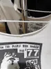 女性用TシャツアニメプリントヴィンテージTシャツ女性カジュアルサマーホワイトラウンドネックショートスリーブ生裾ティーY2Kストリートウェアコットントップ230403