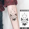 5 PC tymczasowe tatuaże wodoodporne Tymczasowe tatuaż naklejka kropka ryk lion flash tatoo wilk księżyc gwiaździsty niebo ramię fałszywe tatua