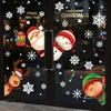 Christmas Decorations Snowflake Window Clings Stickers For Glass Xmas Decals Holiday Santa Claus Reindeer Party Drop Delivery Amfdo