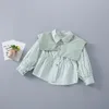 Ensembles de vêtements 2-7 ans de haute qualité printemps fille ensemble 2023 mode chemise à pois décontractée jean enfant enfants filles