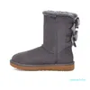 High Quality Wool Leather One-piece Snow Boots Stylish Plush Ankle With Splash And Stain Resistance Dupe