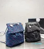 Denim backpack Designer shoulder bags Luxury womens handbag Crossbody bag Tote wallet Embroidery Shopping bag 2 color