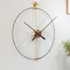 Orologio da parete grande decorazione nordica spagnola minimalista Soggiorno Sala da pranzo Orologio temperamento creativo di arte moderna