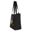 Shopping Bags Custom 3 Stars And A Sun Philippines Flag Canvas Bag Women Durable Groceries Tote Shopper