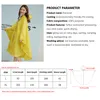 Regenmäntel Fashion Aldalt Leichter Polyester Wasserdichter Langer Regenmantel Damen Poncho Herren Kapuze Fledermaus Umhang Fahrrad Wandern 230404