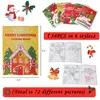 Decorações de Natal Livros para colorir Crianças Favores de festa Xmas Meias Goodie Bags Stuffer Filler Fun Holiday Supplies Drop Delivery Amqoc