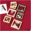 Jewelry Boxes Colorf Pe Film Jewelry Storage Box Ring Bracelet Necklace Travel Jewellery Case 3D Floating Frame Dustproof Display Drop Dhmge