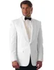 Мужские костюмы, 2 шт., свадебный смокинг на одной пуговице с отворотом и шалью, костюм для мужчин, куртка, брюки