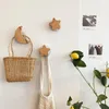 Hooks Wooden Hook Stars Moon Shape Solid Wood Wall Decoration Hanger Modern Home Decor Key Holder Nordic Towels Coat Rack & Rails