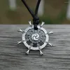 Chains SanLan 12pcs Dharma Wheel Pendant Of Life Necklace Samsara Amulet Buddhist Talisman Jewelry