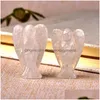 Decoratieve objecten Figurines 1 pc Natuurlijke kristal bewaker engel