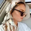 Sarongs Luxury Beh Shawl Wraps Marca Estolas Seda Bufanda cuadrada Mujeres Satin Diadema Pañuelo femenino Hijab Echarpe 2022 Verano Bandana P230403