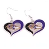 Dangle Earrings Wholesale Heart Sport Teams Earring