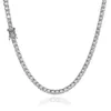 Collier professionnel en argent 925 pour femmes, prix de gros d'usine D VVS1, classique, Moissanite blanche, Tennis Moissanite