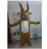 Disfraz de mascota de ciervo de Navidad de Halloween Personaje de tema de anime de dibujos animados Fiesta de carnaval de Navidad Disfraces de lujo Traje para adultos